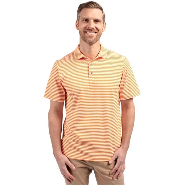 Cutter & Buck Virtue Recycled Stripe Featherlight Pique M...