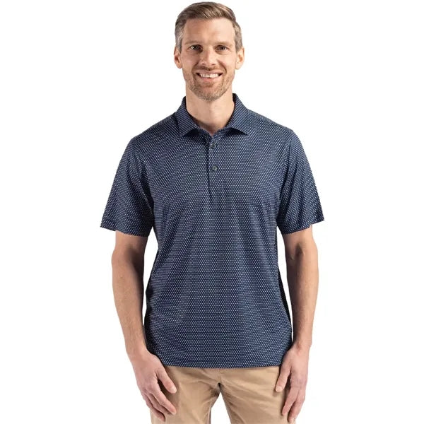 Cutter & Buck Pike Recycled Shadow Check Print Mens Big &...