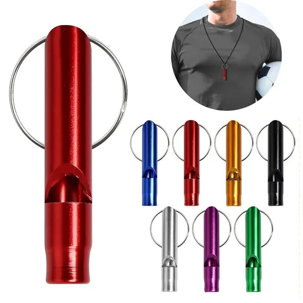Aluminum Whistles with Key Chain