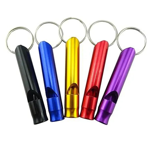 Aluminum Whistles with Key Chain