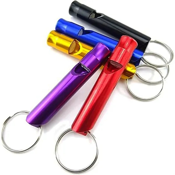 Aluminum Whistles with Key Chain