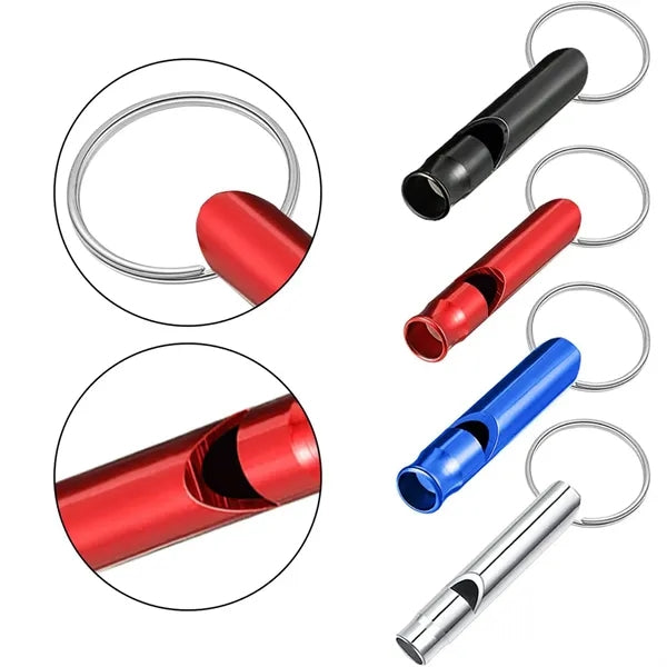 Aluminum Whistles with Key Chain