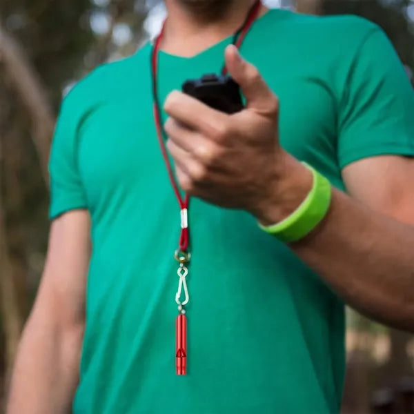 Aluminum Whistles with Key Chain