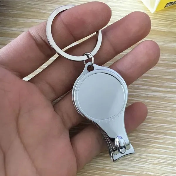 360 Degree Rotating House-Shaped Metal Keychain