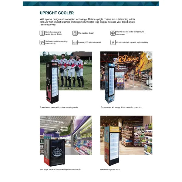 2.8 Cubic Ft Upright Beverage Refrigerater Cooler