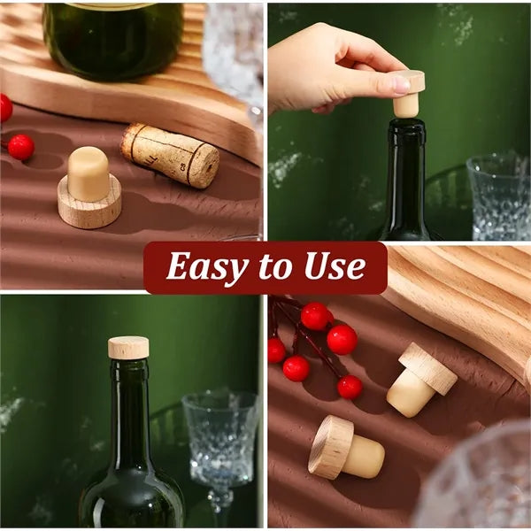 Natural Wood Wine Stopper Cork