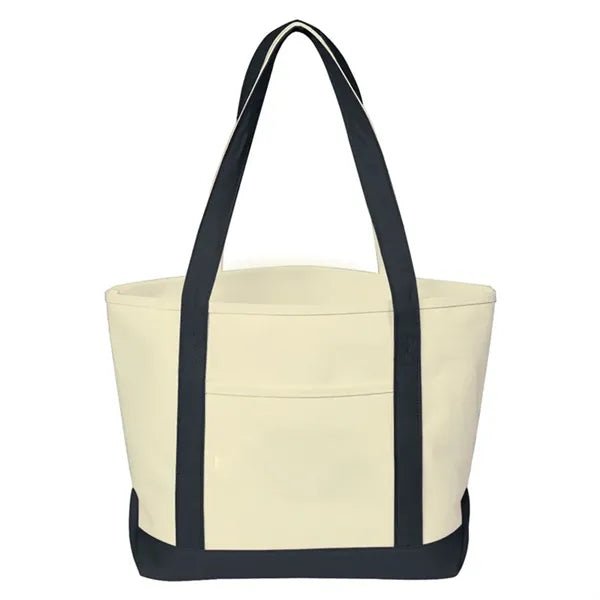 Canvas Tote Bag Bulk with Outer Pocket