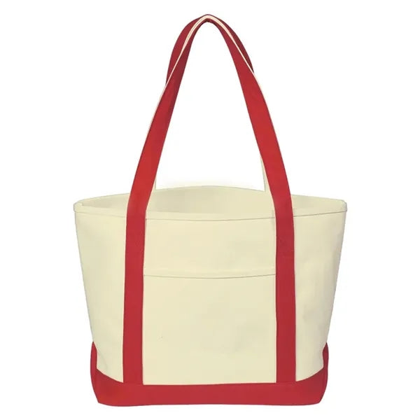 Canvas Tote Bag Bulk with Outer Pocket