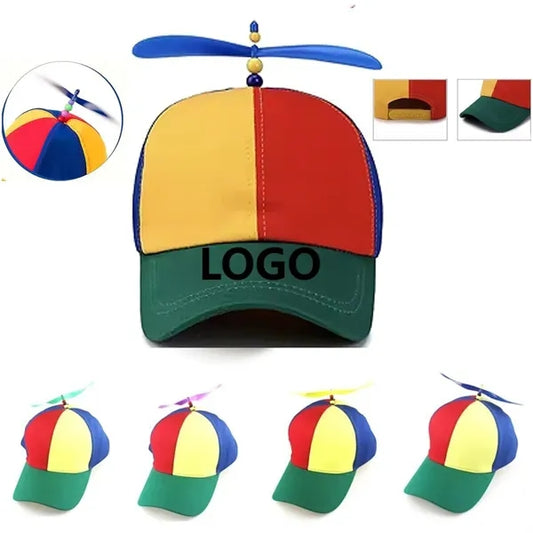100% Cotton Detachable Propeller Bamboo Dragonfly Shade Cap