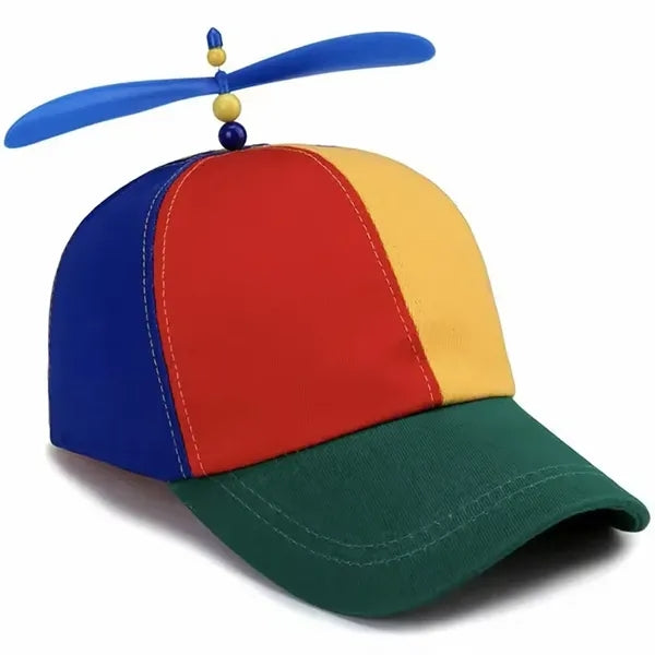 100% Cotton Detachable Propeller Bamboo Dragonfly Shade Cap
