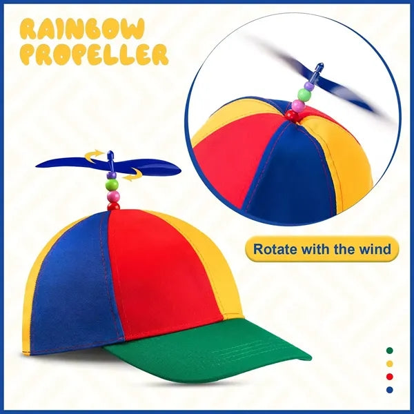 100% Cotton Detachable Propeller Bamboo Dragonfly Shade Cap