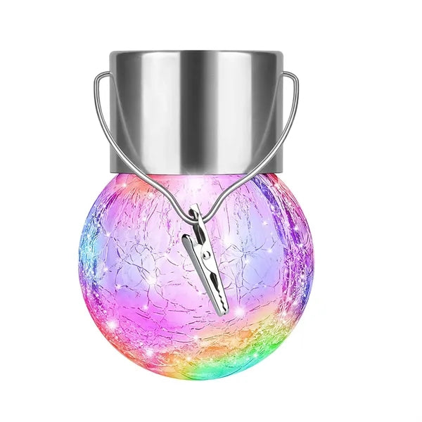 Coloful Solar LED Hanging Bulb