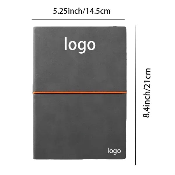 Refillable PU Softcover Notebook Elastic Closing Band