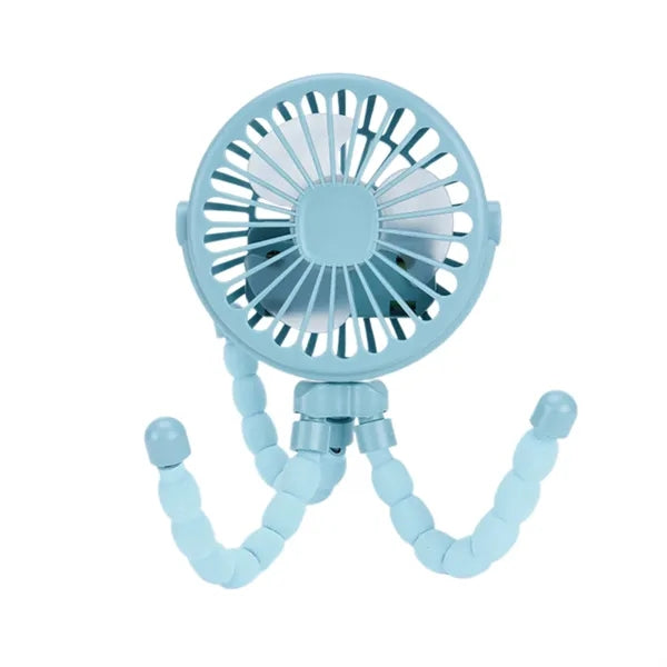Mini ABS Handheld Flexible Octopus Fan With Led Light