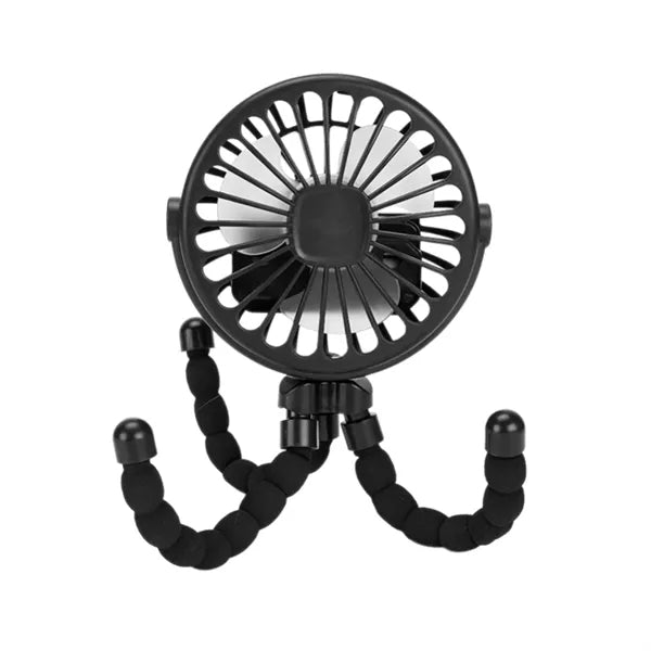 Mini ABS Handheld Flexible Octopus Fan With Led Light