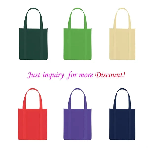 80 GSM Non-Woven Grocery Tote Bag 8"x12"x13"