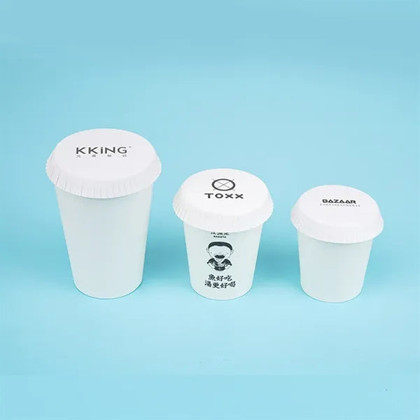 Imprint Round Disposable Eco-Friendly Hotel Paper Lid