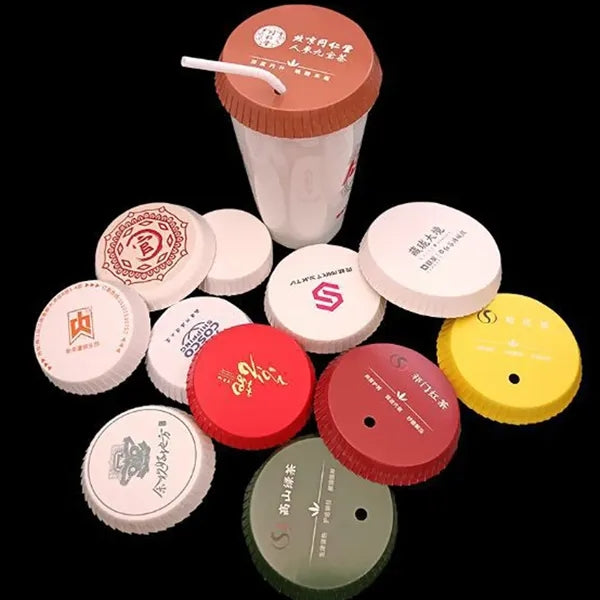 Imprint Round Disposable Eco-Friendly Hotel Paper Lid