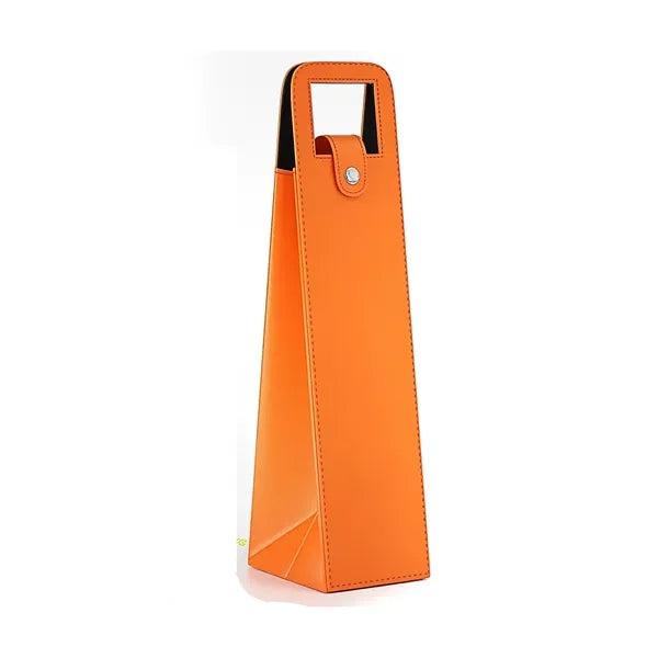 One Bottle PU Leather Wine Gift Bag