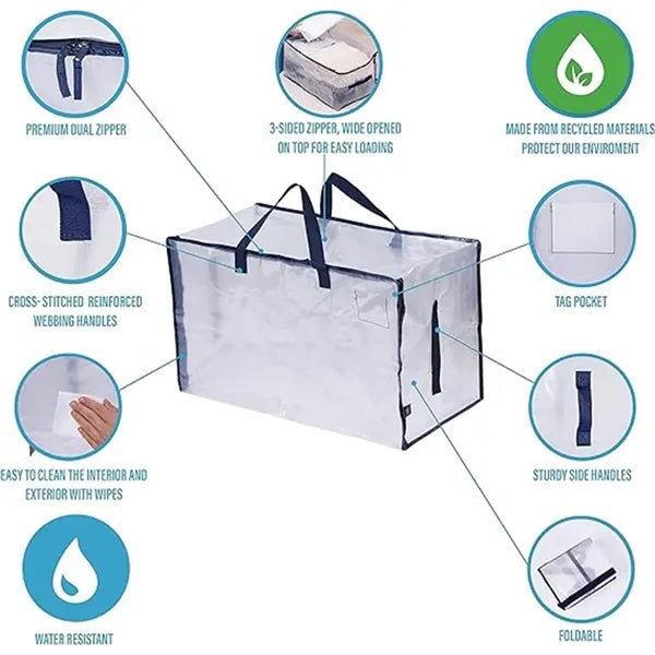 Heavy Duty Extra Large Clear Moving Bag