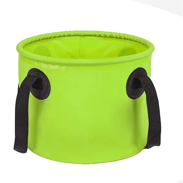 9L PVC Tarpaulin Camping Picnic Collapsible Water Bucket