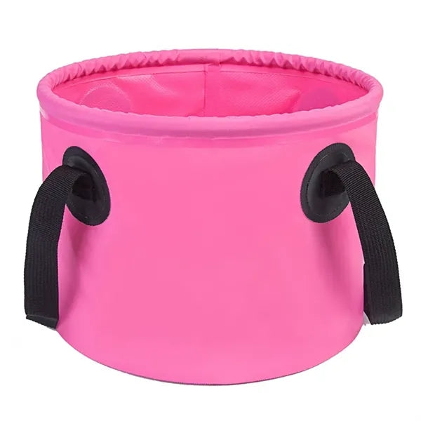 9L PVC Tarpaulin Camping Picnic Collapsible Water Bucket