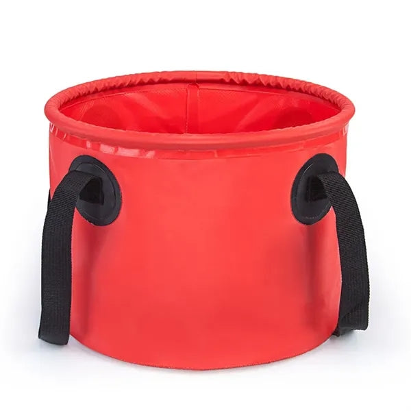 9L PVC Tarpaulin Camping Picnic Collapsible Water Bucket
