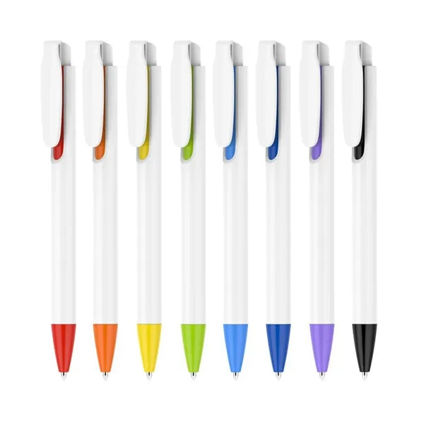 Plastic Clip Retractable Ballpoint Pen
