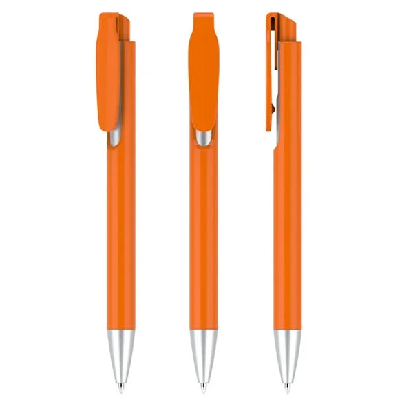 Plastic Clip Retractable Ballpoint Pen
