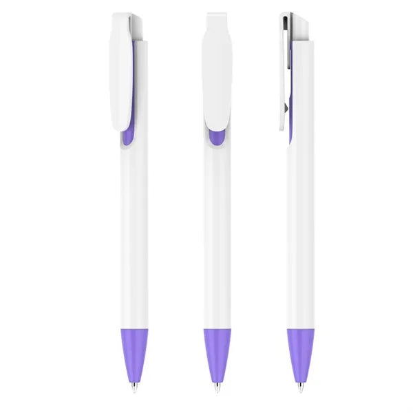 Plastic Clip Retractable Ballpoint Pen