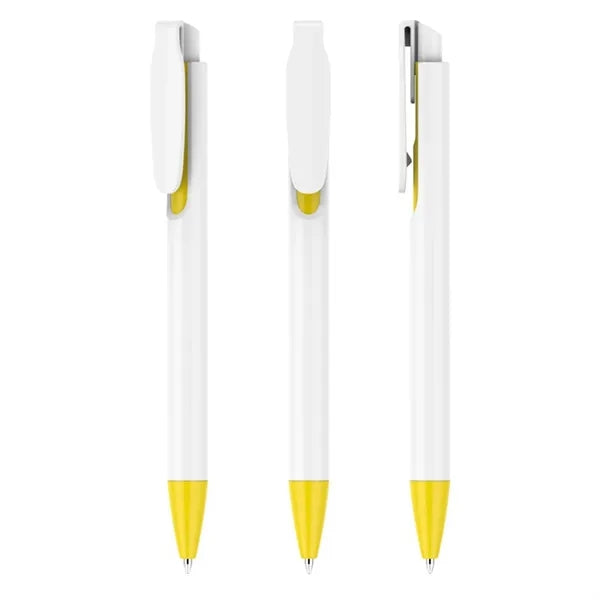 Plastic Clip Retractable Ballpoint Pen