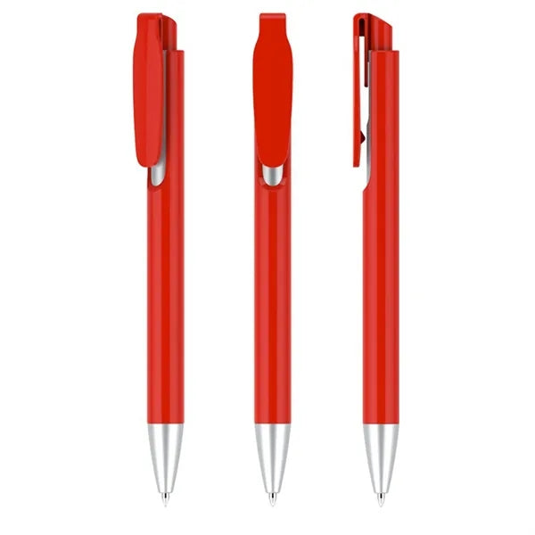 Plastic Clip Retractable Ballpoint Pen