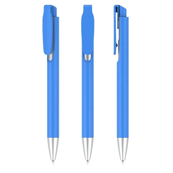 Plastic Clip Retractable Ballpoint Pen