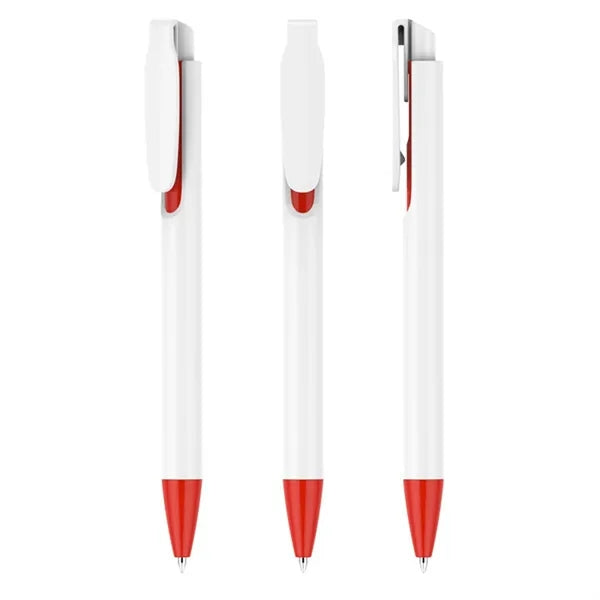 Plastic Clip Retractable Ballpoint Pen