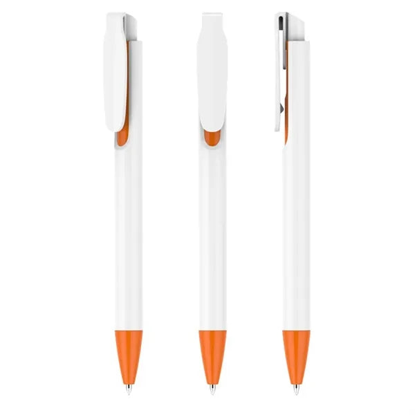 Plastic Clip Retractable Ballpoint Pen