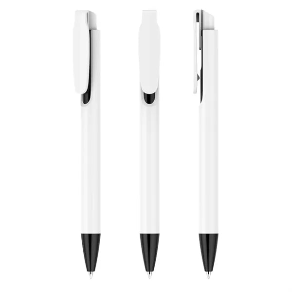 Plastic Clip Retractable Ballpoint Pen