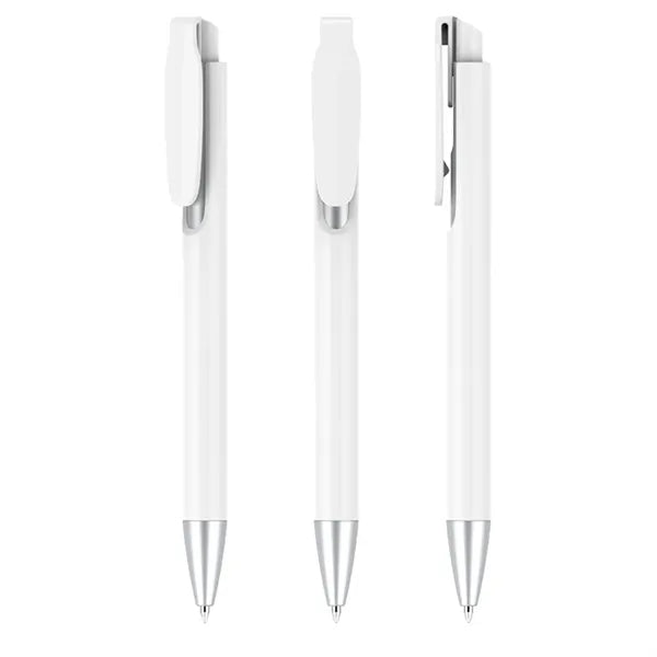 Plastic Clip Retractable Ballpoint Pen