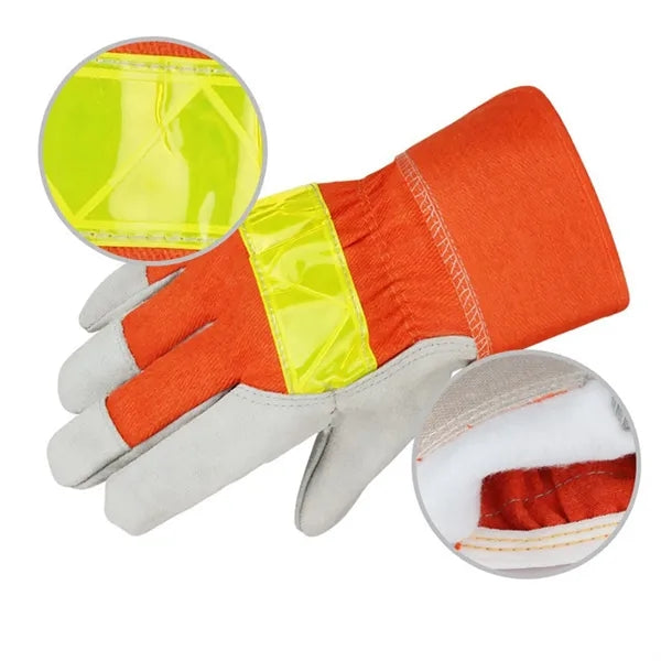 Welding Gloves w/ Reflective Strap