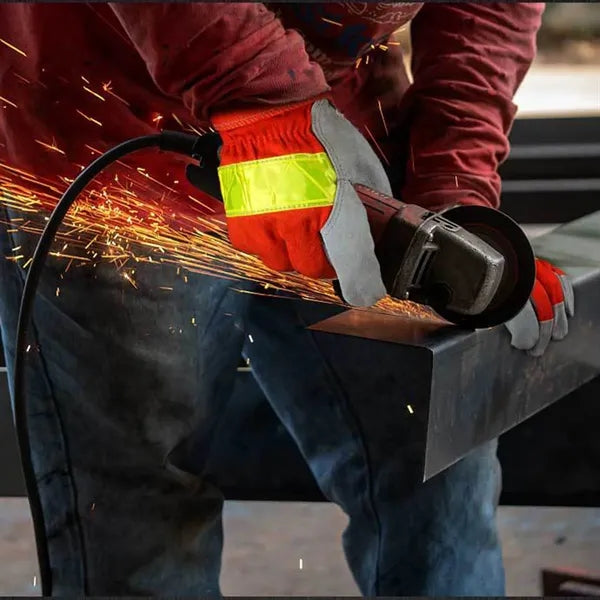 Welding Gloves w/ Reflective Strap