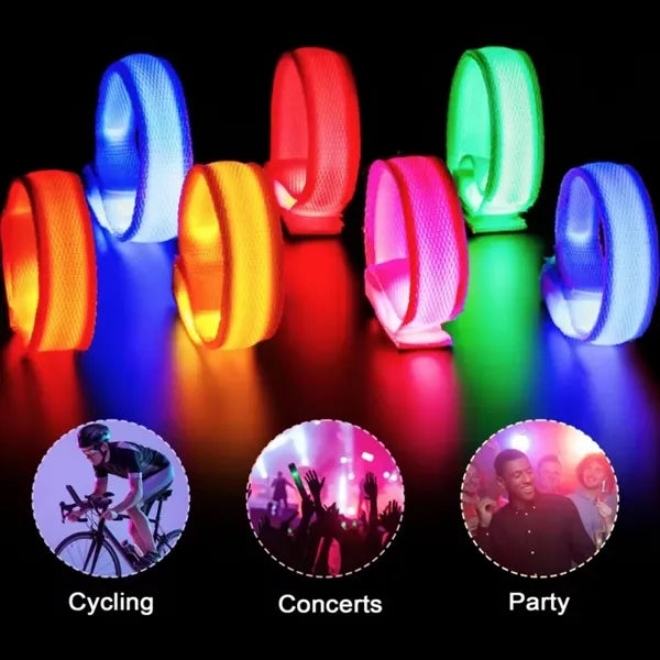 LED Glow in The Dark Party Bracelets Light Up Wristbands