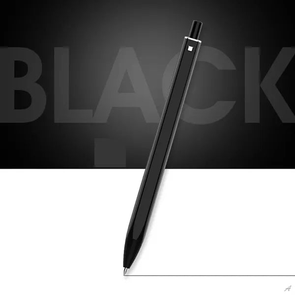 Solid Color Retractable Straight Ballpoint Pen