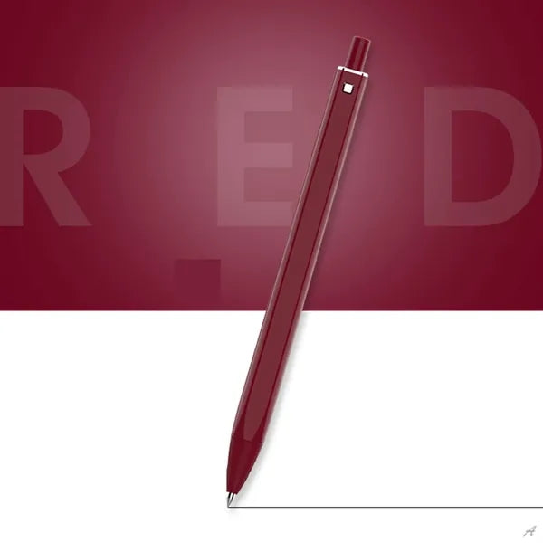 Solid Color Retractable Straight Ballpoint Pen