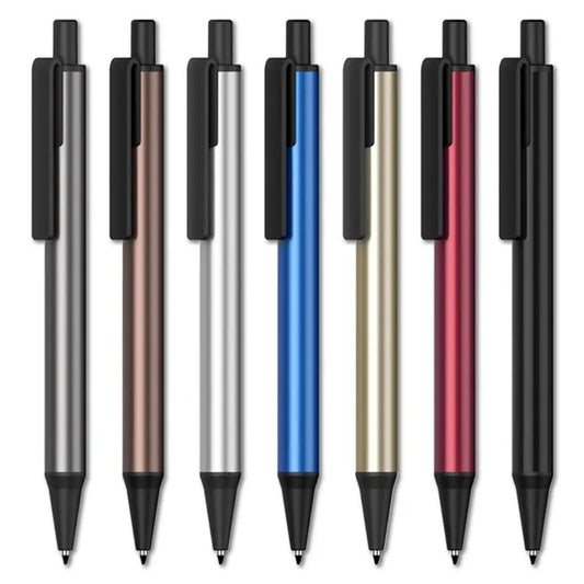 Multi Color Metal Ballpoint Pen with Plastic Clip