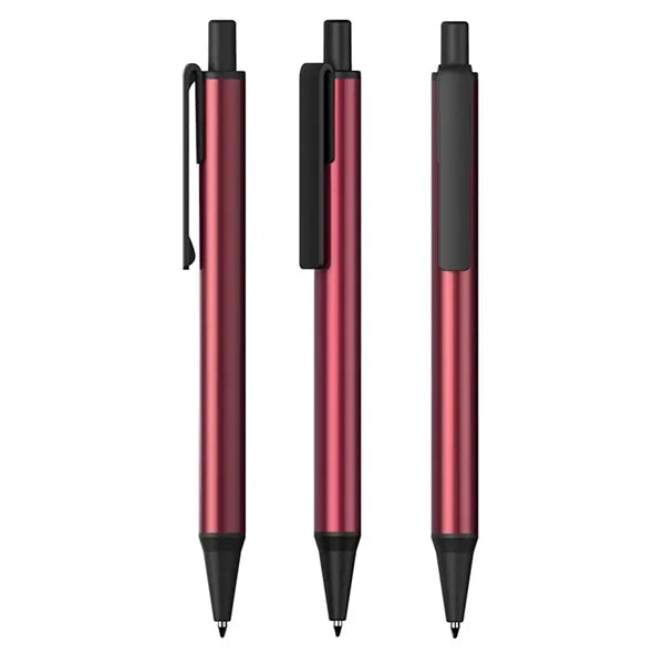 Multi Color Metal Ballpoint Pen with Plastic Clip