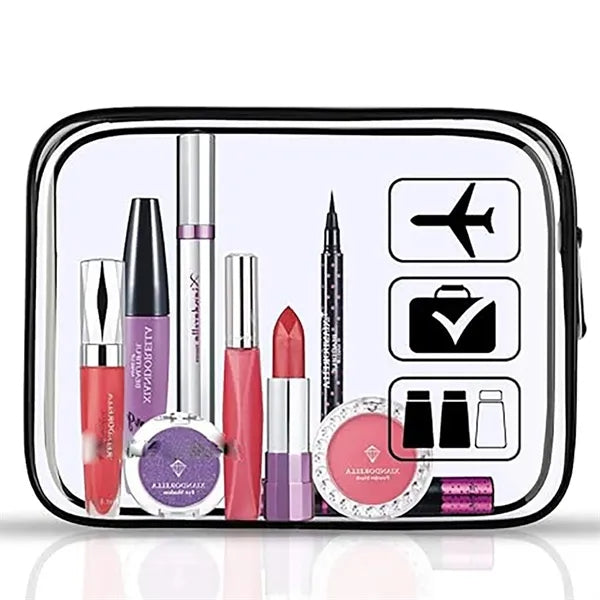 Clear Makeup Bag Waterproof Cosmetic Pouch Set
