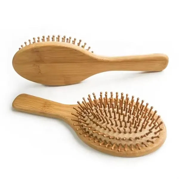 Natural Bamboo Wood Comb Scalp Massage Paddle Hair Brush