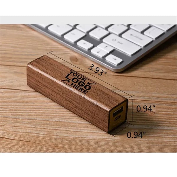 2600 mAh Eco-Friendly Wood Power Bank