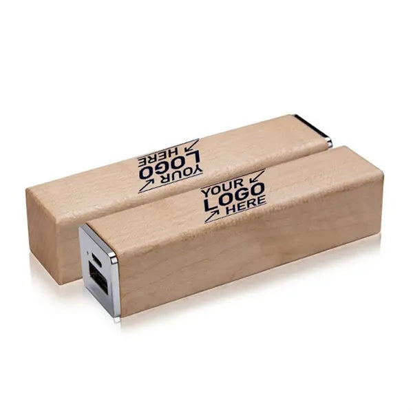 2600 mAh Eco-Friendly Wood Power Bank