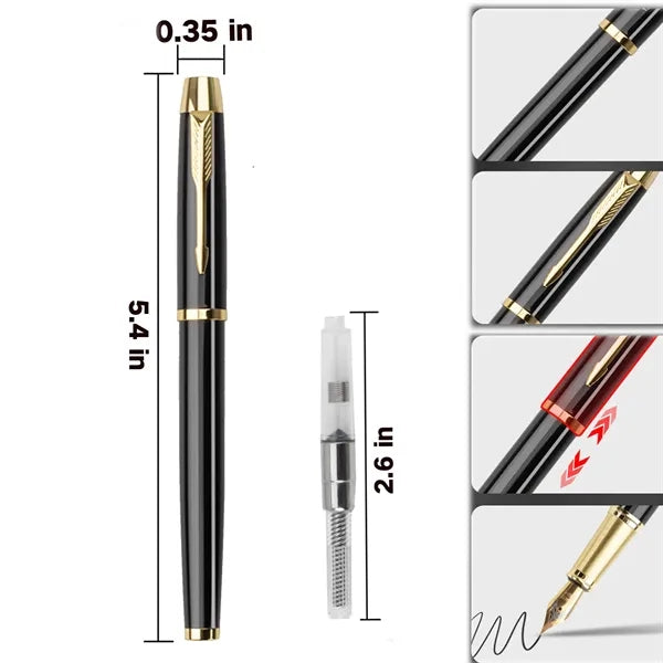 Metal Pen + Gift Box Unique Present Black Ink Luxury Design