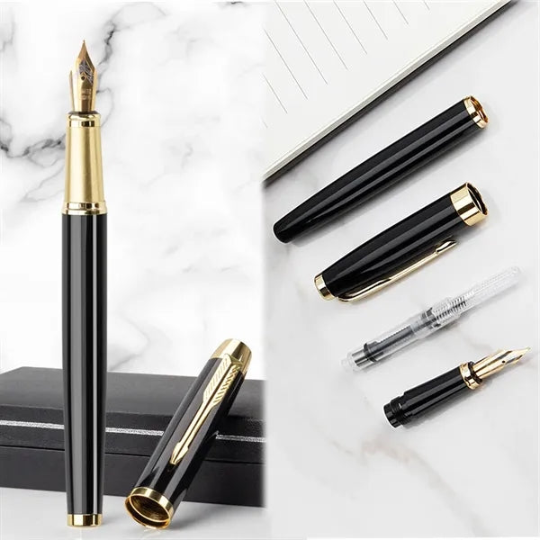 Metal Pen + Gift Box Unique Present Black Ink Luxury Design